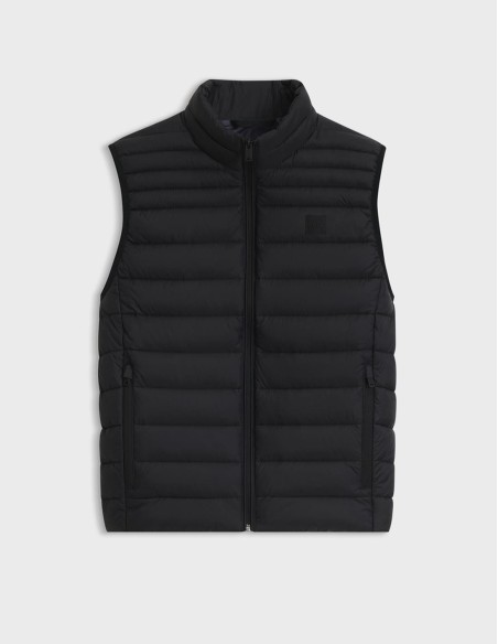 WATER-REPELLENT GILET WITH LOGO PATCH