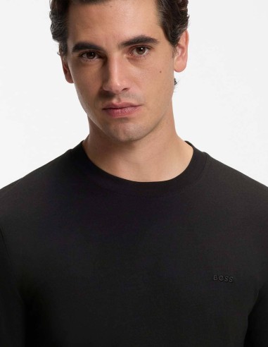 T-SHIRT LONG-SLEEVED WITH LOGO DETAIL