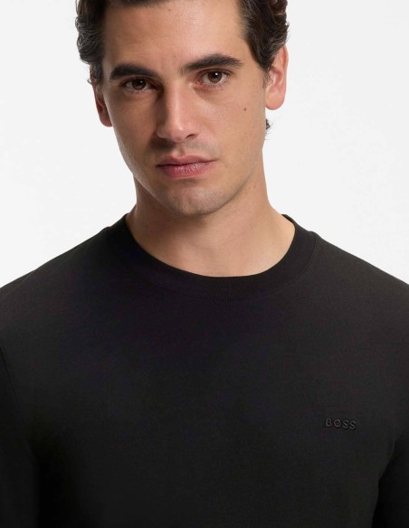 T-SHIRT LONG-SLEEVED WITH LOGO DETAIL