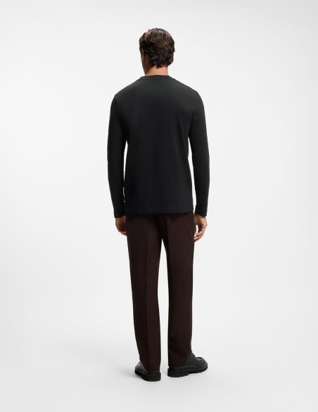 T-SHIRT LONG-SLEEVED WITH LOGO DETAIL