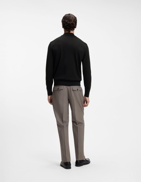 MOCK-NECK SWEATER IN EXTRA FINE MERINO WOOL