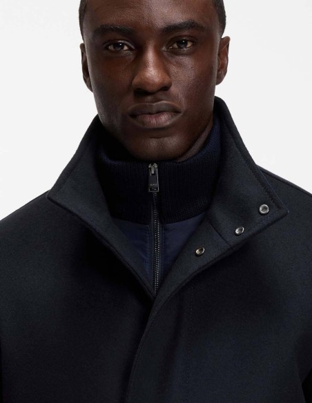 FORMAL COAT WITH A STAND COLLAR