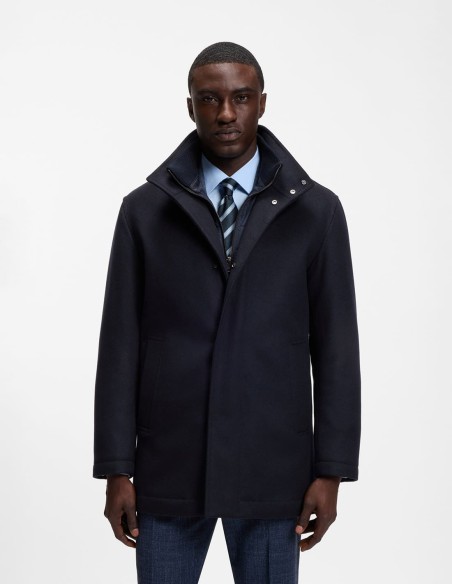 FORMAL COAT WITH A STAND COLLAR