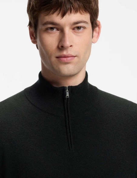 ΠΟΥΛΟΒΕΡ ZIP-NECK WOOL CASHMERE