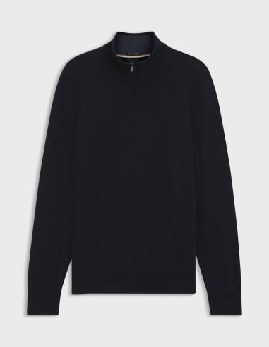 ΠΟΥΛΟΒΕΡ ZIP-NECK WOOL CASHMERE