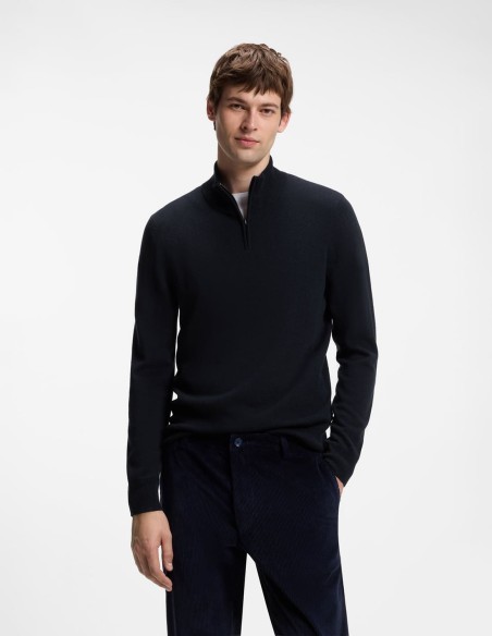 ΠΟΥΛΟΒΕΡ ZIP-NECK WOOL CASHMERE