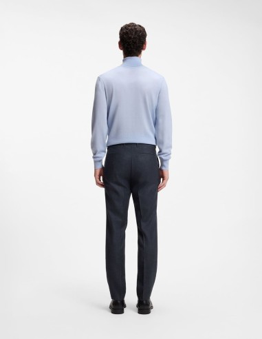 SLIM FIT PATTERNED IN VIRGIN WOOL...