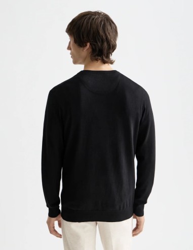 VISCOSE PULLOVER CREWNECK