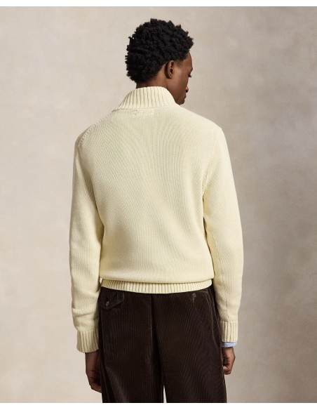 ΠΟΥΛΟΒΕΡ QUARTER-ZIP COTTON MOCKNECK