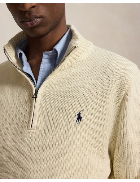 ΠΟΥΛΟΒΕΡ QUARTER-ZIP COTTON MOCKNECK