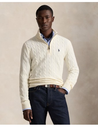 CABLE-KNIT WOOL-CASHMERE...
