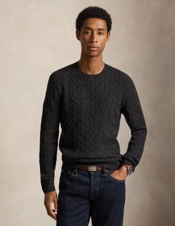 CABLE-KNIT WOOL-CASHMERE... 2