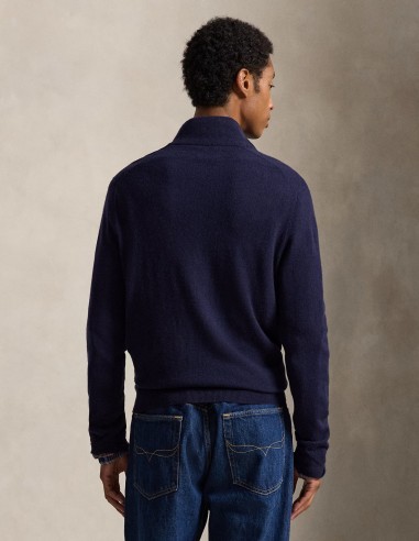 POLO BEAR WOOL QUARTER ZIP JUMPER