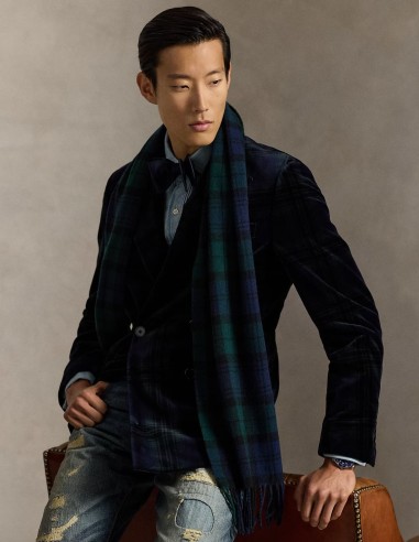 ΚΑΣΚΟΛ ΜΑΛΛΙΝΟ TARTAN FRINGE
