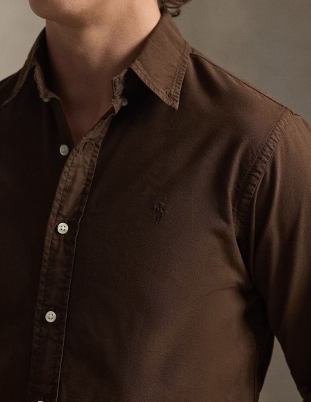 CUSTOM FIT GARMENT-DYED OXFORD SHIRT