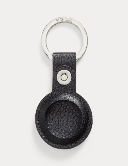 AIRTAG KEY FOB PEBBLED LEATHER