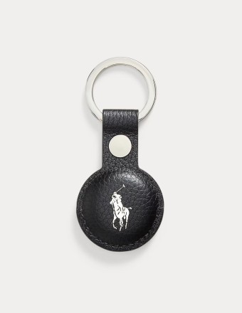 AIRTAG KEY FOB PEBBLED LEATHER