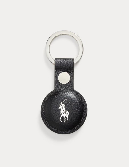 AIRTAG KEY FOB PEBBLED LEATHER