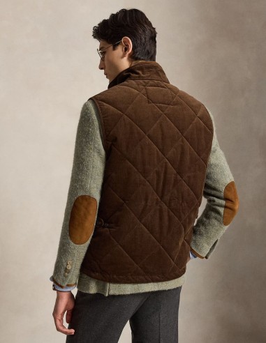 QUILTED CORDUROY GILET