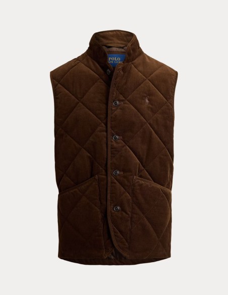 QUILTED CORDUROY GILET