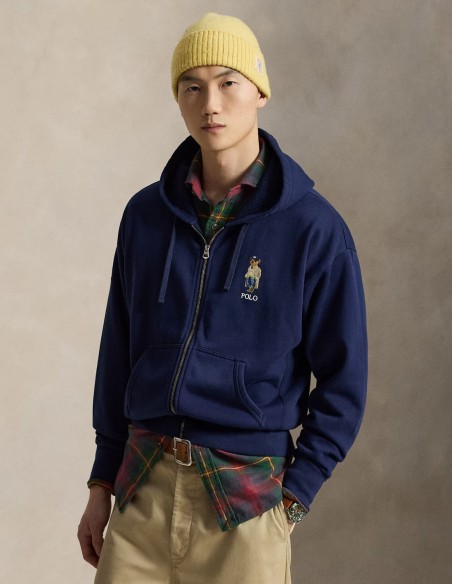 VINTAGE FIT POLO BEAR FULL-ZIP HOODIE