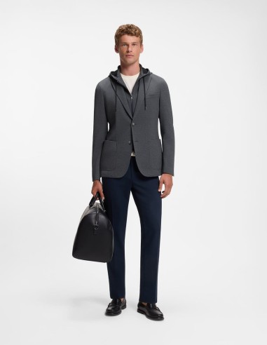SLIM FIT JACKET WITH INNER HOOD
