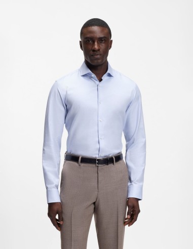 REGULAR FIT DRESS SHIRT IN STRUCTURED...