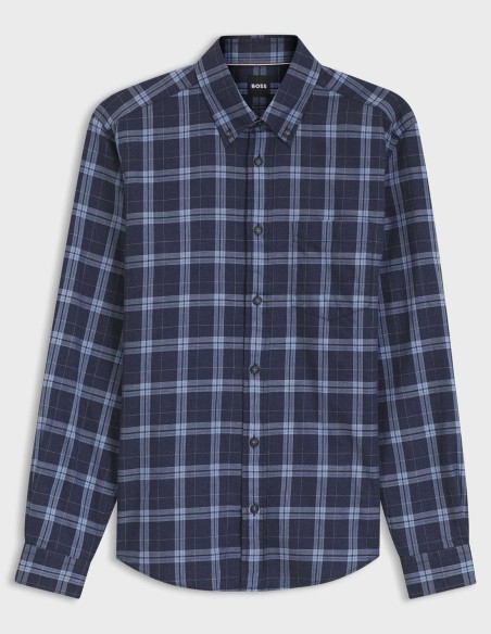 REGULAR FIT CASUAL CHECKED COTTON FLANNEL SHIRT