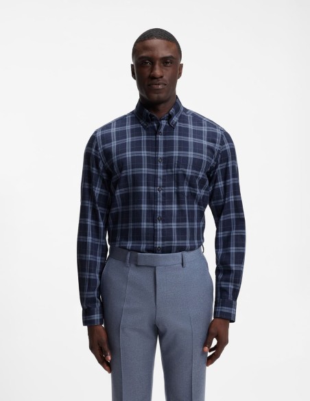 ΠΟΥΚΑΜΙΣΟ CHECKED COTTON FLANNEL REGULAR FIT