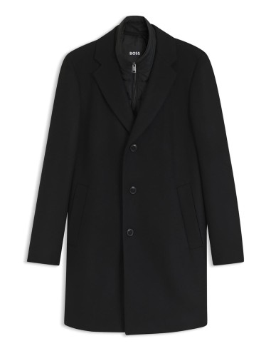 WOOL-BLEND COAT WITH ZIP-UP INNER