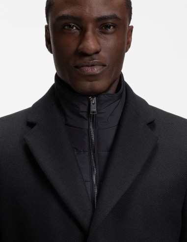 WOOL-BLEND COAT WITH ZIP-UP INNER