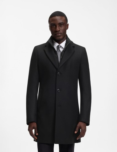 WOOL-BLEND COAT WITH ZIP-UP INNER
