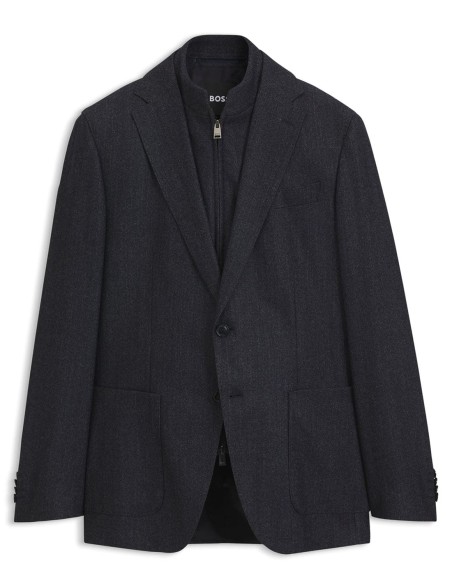 SLIM FIT JACKET WITH ZIP-UP INNER