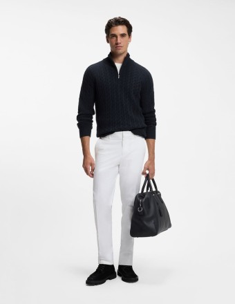 ZIP-NECK ALLOVER CABLE... 2