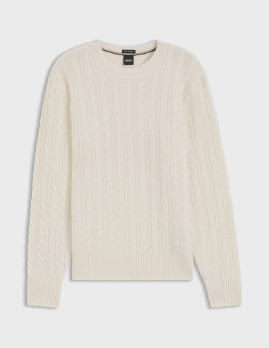 ΠΟΥΛΟΒΕΡ CABLE-KNIT WOOL & CASHMERE