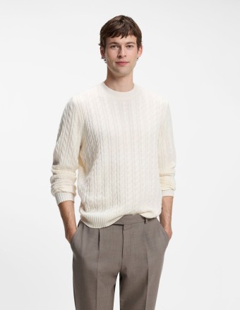 ΠΟΥΛΟΒΕΡ CABLE-KNIT WOOL &... 2