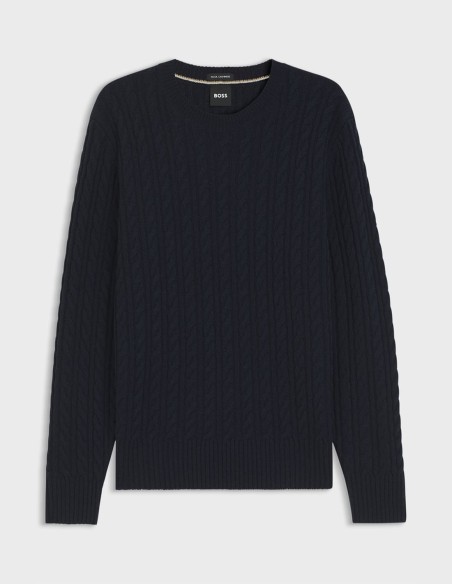 ΠΟΥΛΟΒΕΡ CABLE-KNIT WOOL & CASHMERE