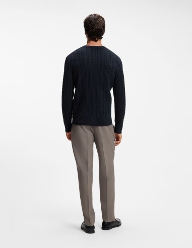 ΠΟΥΛΟΒΕΡ CABLE-KNIT WOOL & CASHMERE