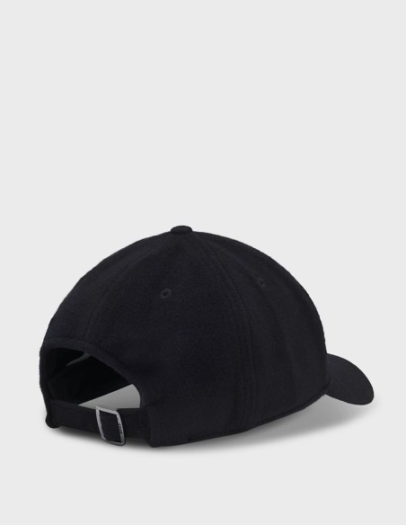 WOOL & SILK BLEND CAP WITH LOGO HANDWARE