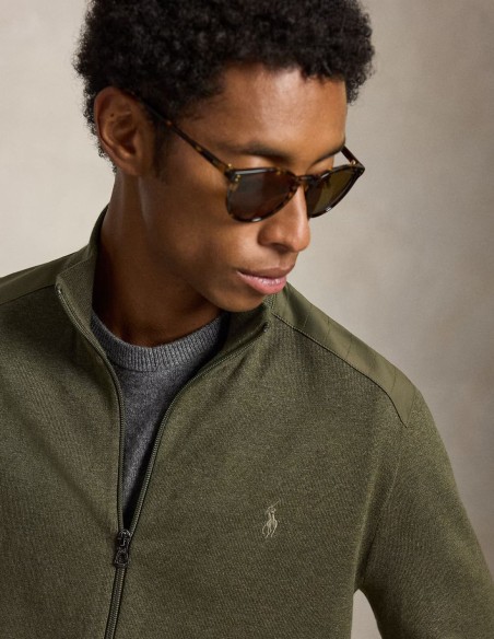 HYBRID MOCKNECK CARDIGAN