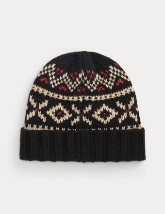 PATTERNED WOOL-BLEND BEANIE 2