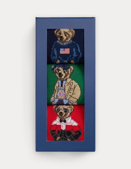 POLO BEAR TROUSER SOCK 3-PACK GIFT SET