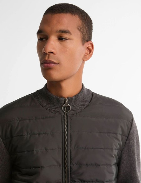 ESSENTIAL CARN BAFFLE ZIP THROUGH SWEATER
