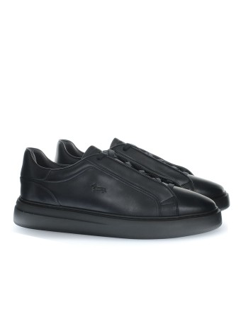 LEATHER SNEAKER WITH... 2