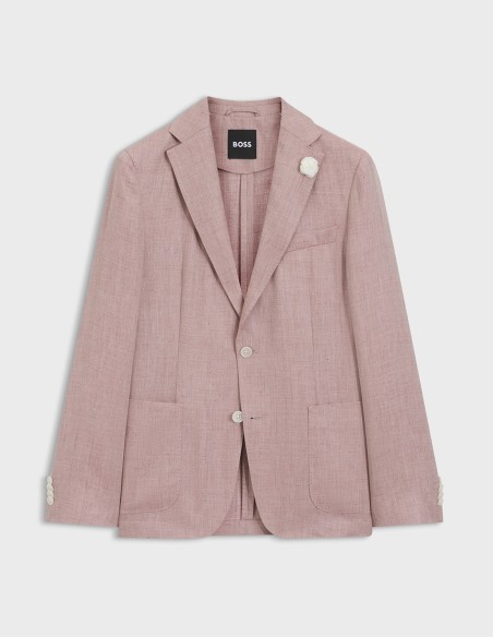 ΣΑΚΑΚΙ MICRO-PATTERN LINEN BLEND SLIM FIT
