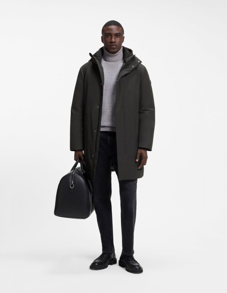 HOODED DOWN WATER-REPELLENT JACKET