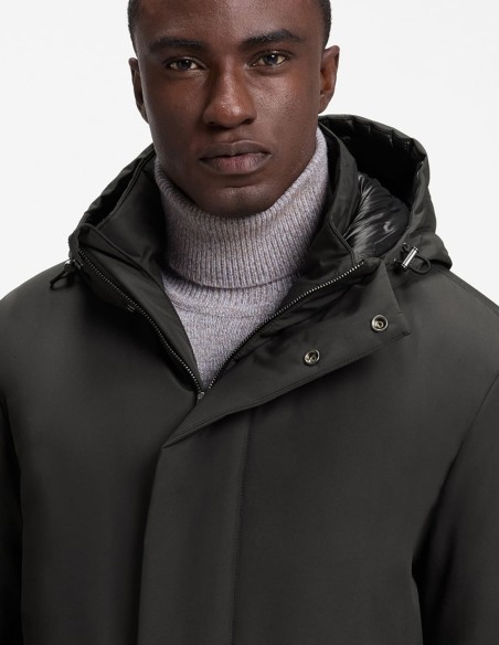 HOODED DOWN WATER-REPELLENT JACKET