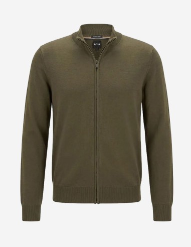 ZIP-UP CARDIGAN IN VIRGIN WOOL