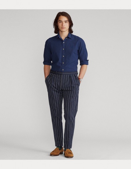 SLIM FIT DOBBY COTTON SHIRT