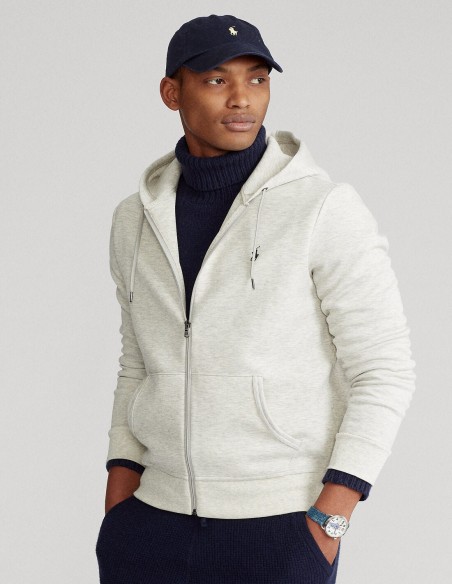 DOUBLE KNIT SWEATSHIRT CARDIGAN